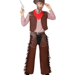 Disfraz de cowboy pistolero hombre M-L