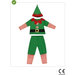 Disfraz de elfo navideño bebé 6-12 meses