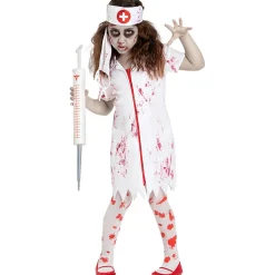 Disfraz de enfermera zombie niña 3-4 años