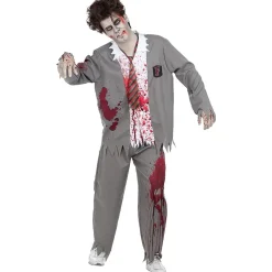 Disfraz de estudiante zombie hombre M