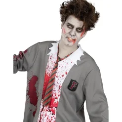 Disfraz de estudiante zombie hombre M