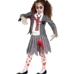 Disfraz de estudiante zombie niña 5-6 años