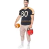 Disfraz de fútbol americano musculoso para hombre M