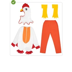 Disfraz de gallina para adulto XL