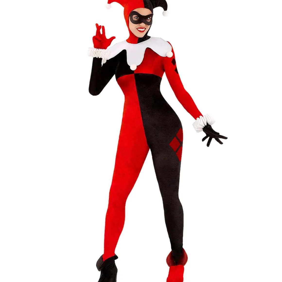 Disfraz de Harley Quinn DC Comics XS