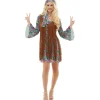 Disfraz de hippie para mujer L