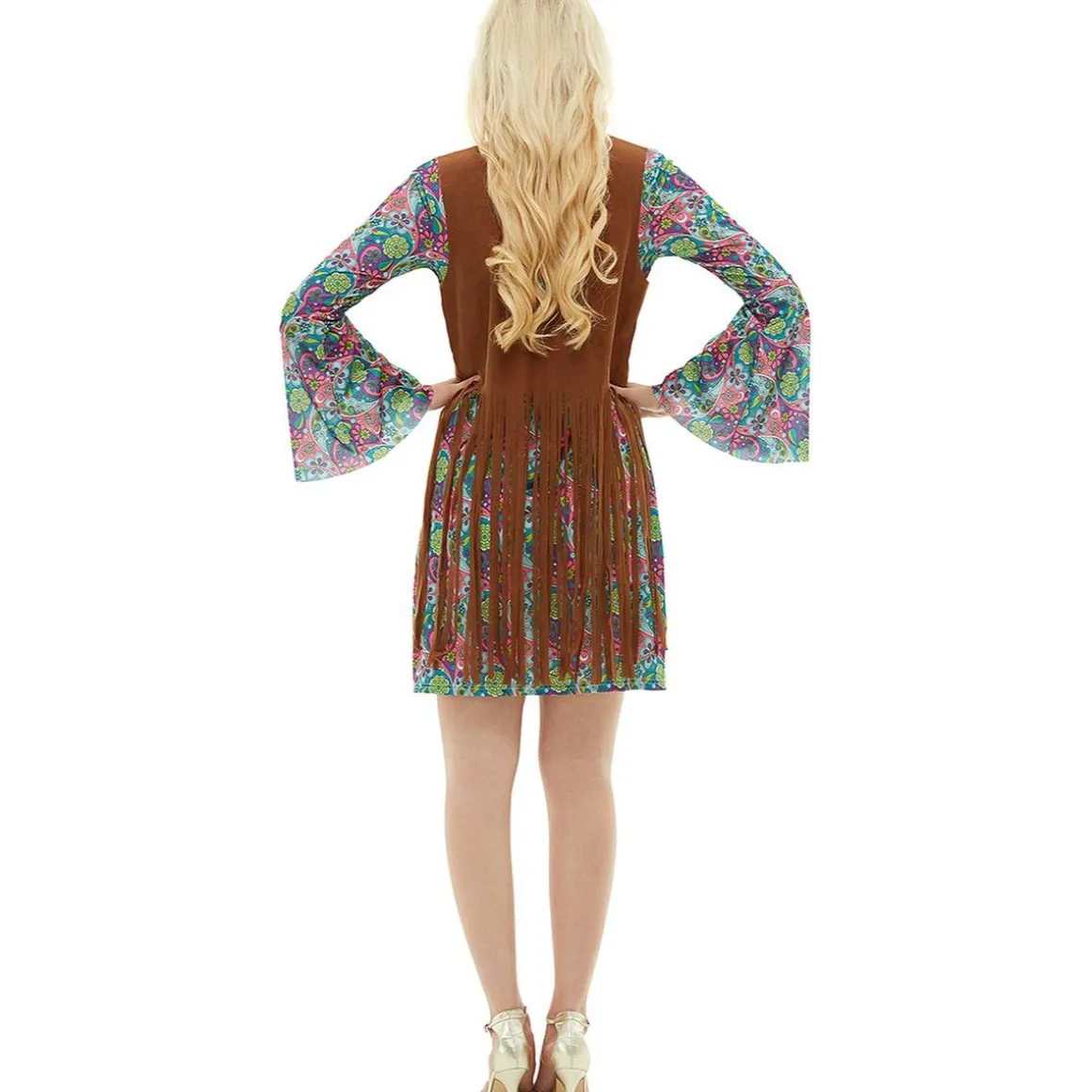 Disfraz de hippie para mujer L