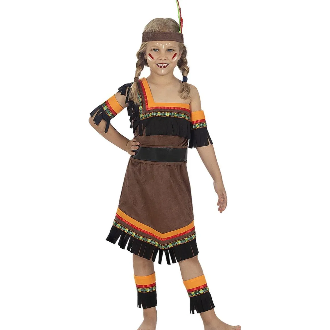 Disfraz de India Deluxe para niña 7-9 años
