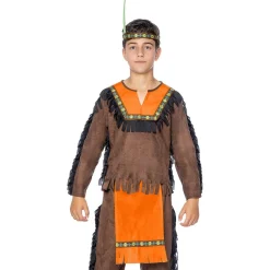 Disfraz de Indio Deluxe para niño 7-9 años