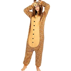 Disfraz de jirafa onesie para adulto S-M