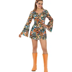 Disfraz de los Años 70 casual para mujer M-L