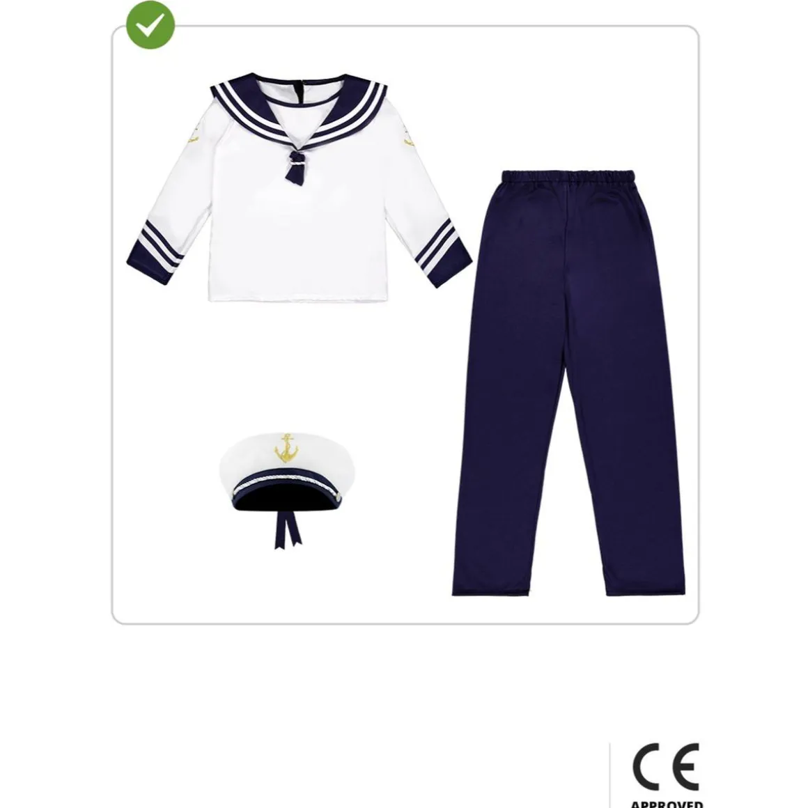 Disfraz de marinero para niño 7-9 años