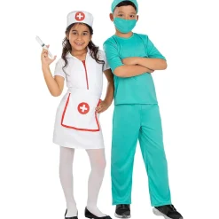 Disfraz de médico cirujano para niños 7-9 años