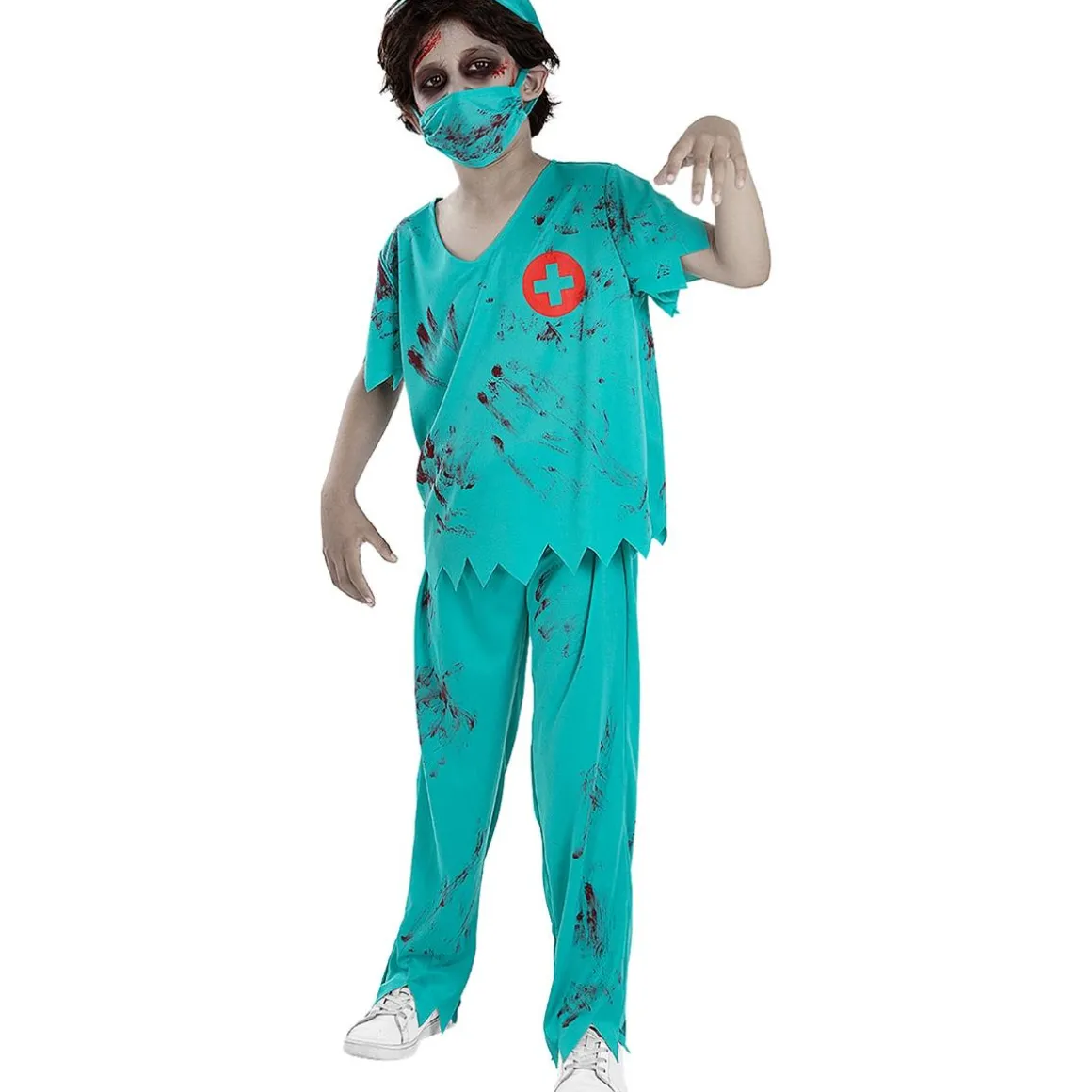 Disfraz de médico zombie niño 7-9 años