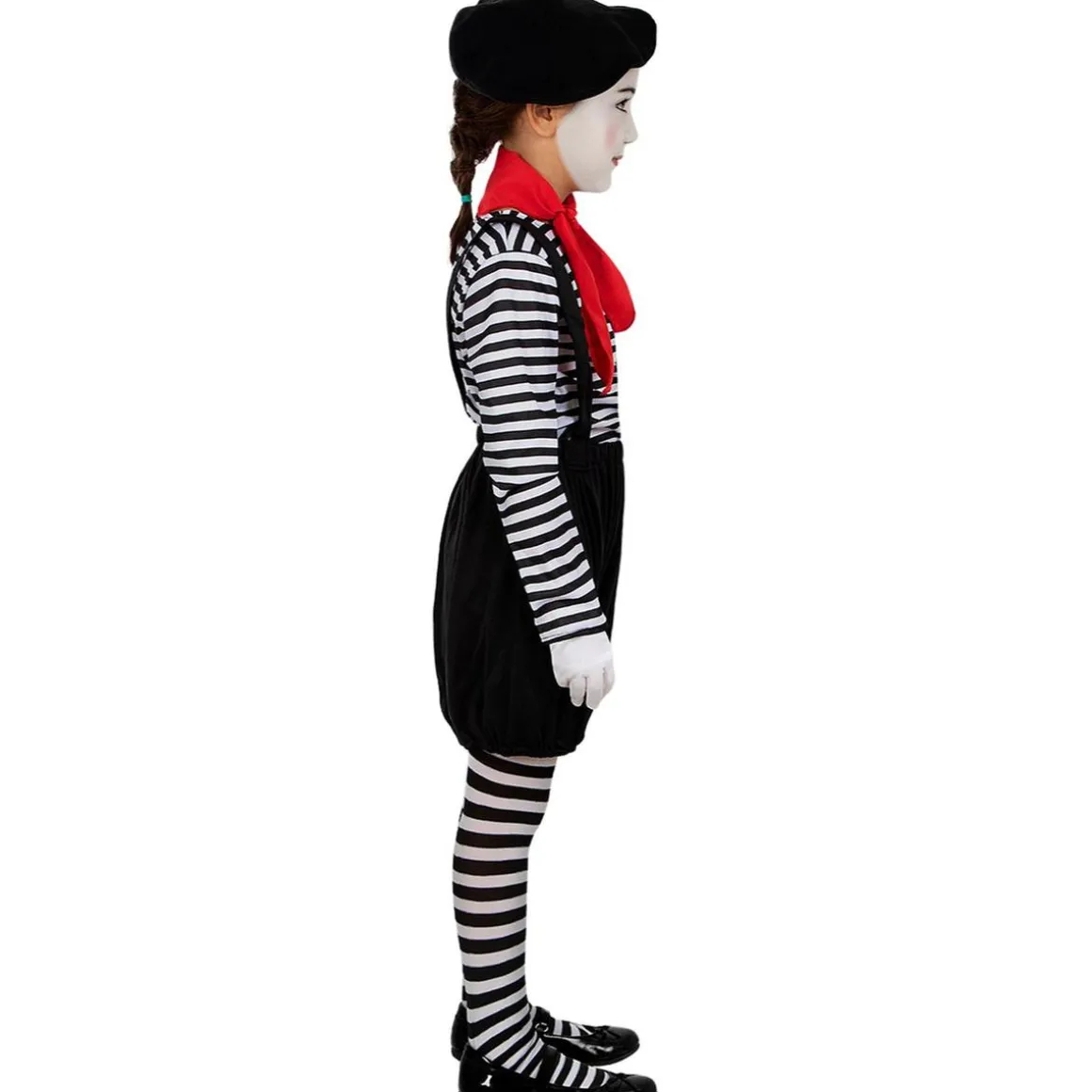 Disfraz de mimo para niña 5-6 años