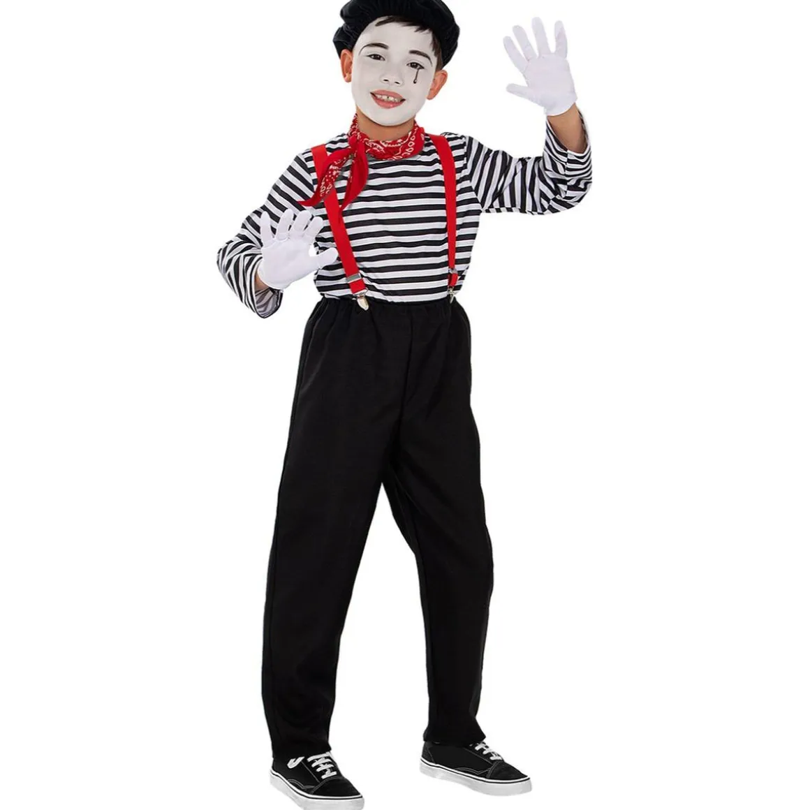 Disfraz de mimo para niño 10-12 años