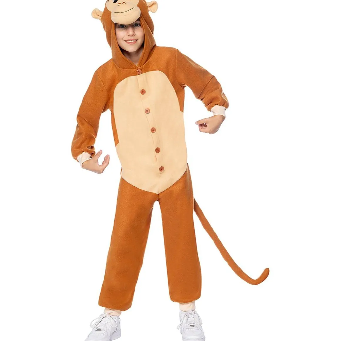 Disfraz de mono onesie para niños 10-12 años