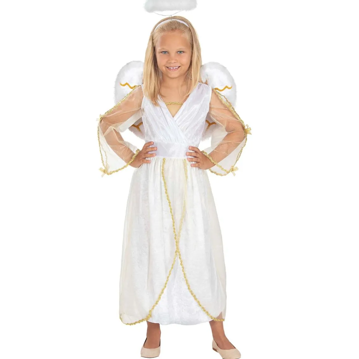 Disfraz de ángel Deluxe niña 3-4 años