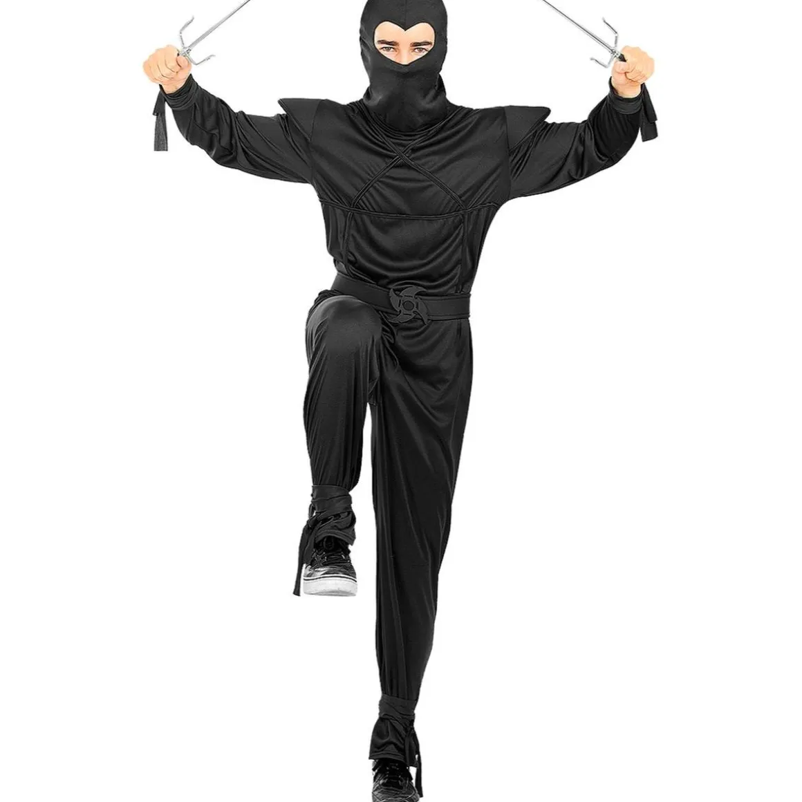 Disfraz de Ninja negro para adulto L-XL