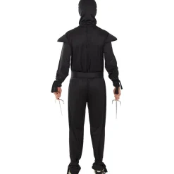 Disfraz de Ninja negro para adulto L-XL
