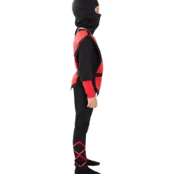 Disfraz de Ninja rojo para niño 3-4 años