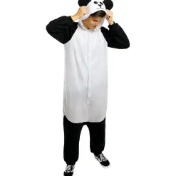 Disfraz de oso panda onesie para adulto S-M