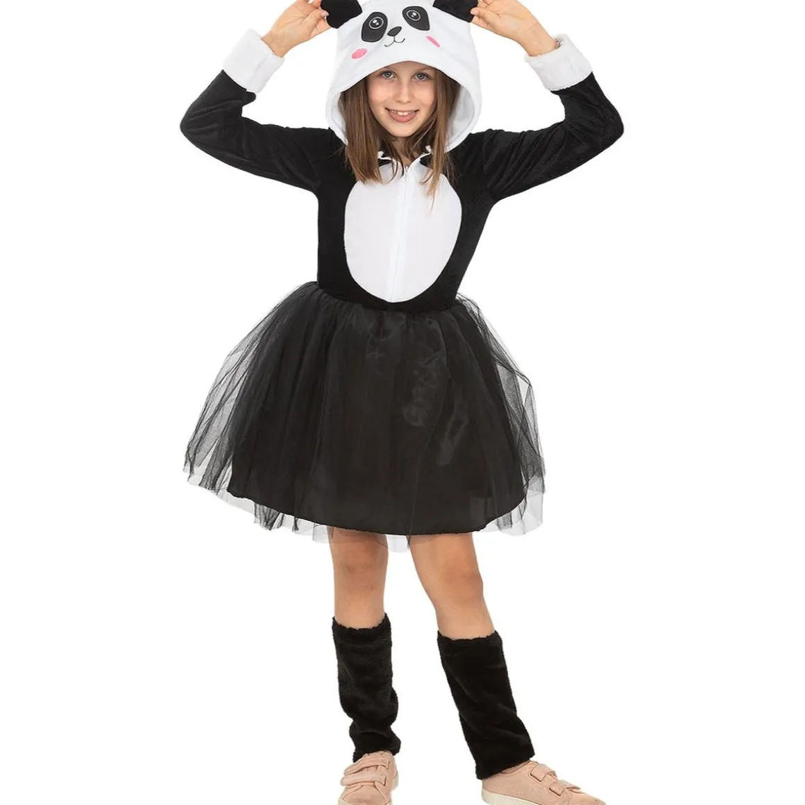 Disfraz de oso panda para niña 10-12 años
