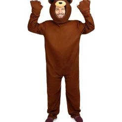 Disfraz de oso pardo para adulto S-M