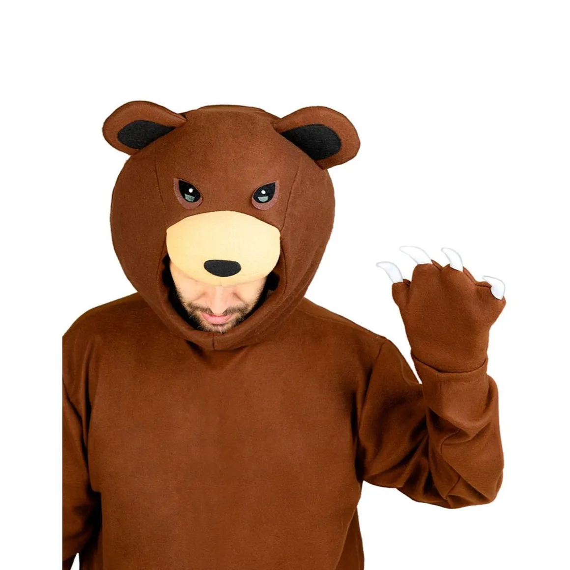 Disfraz de oso pardo para adulto S-M