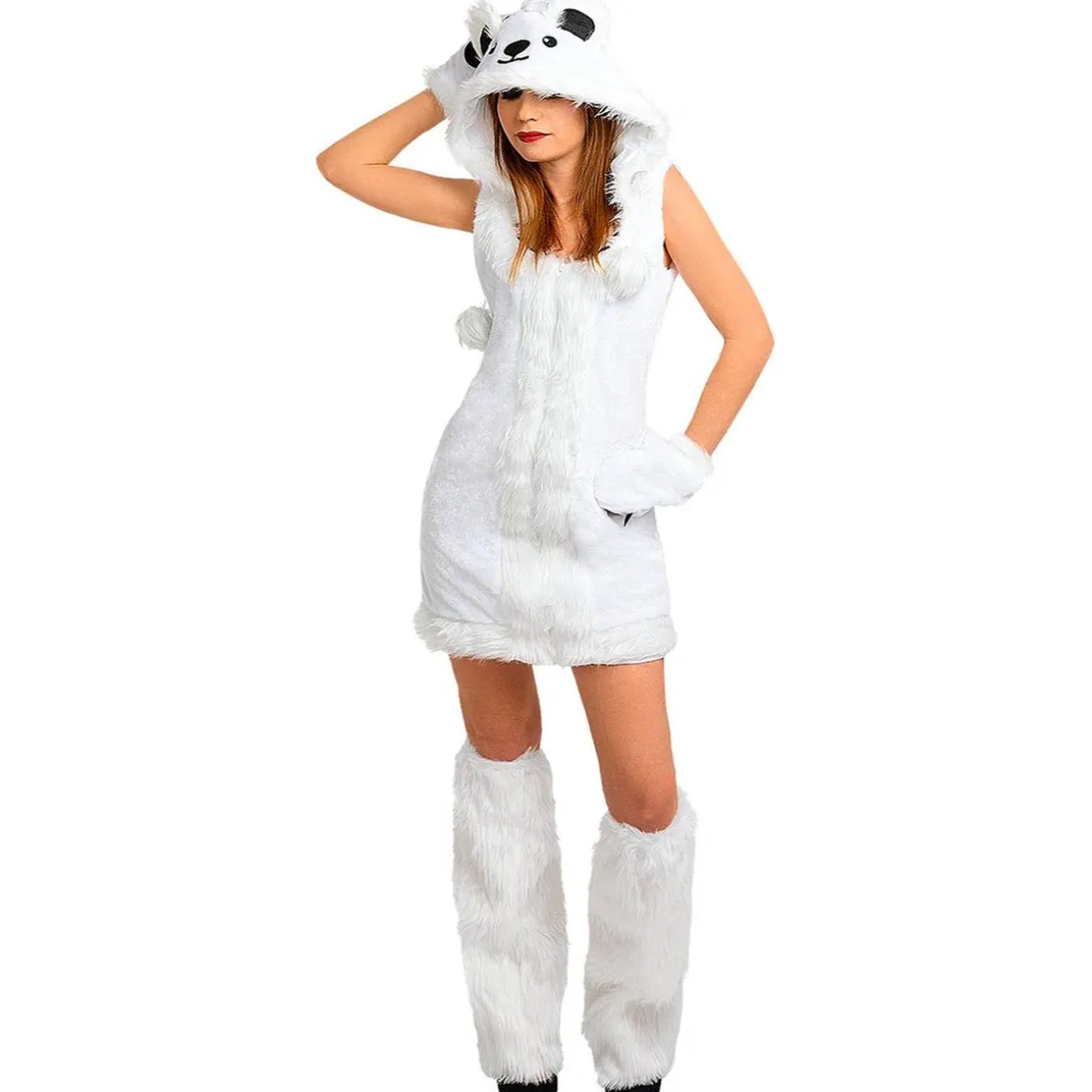 Disfraz de oso polar para mujer L