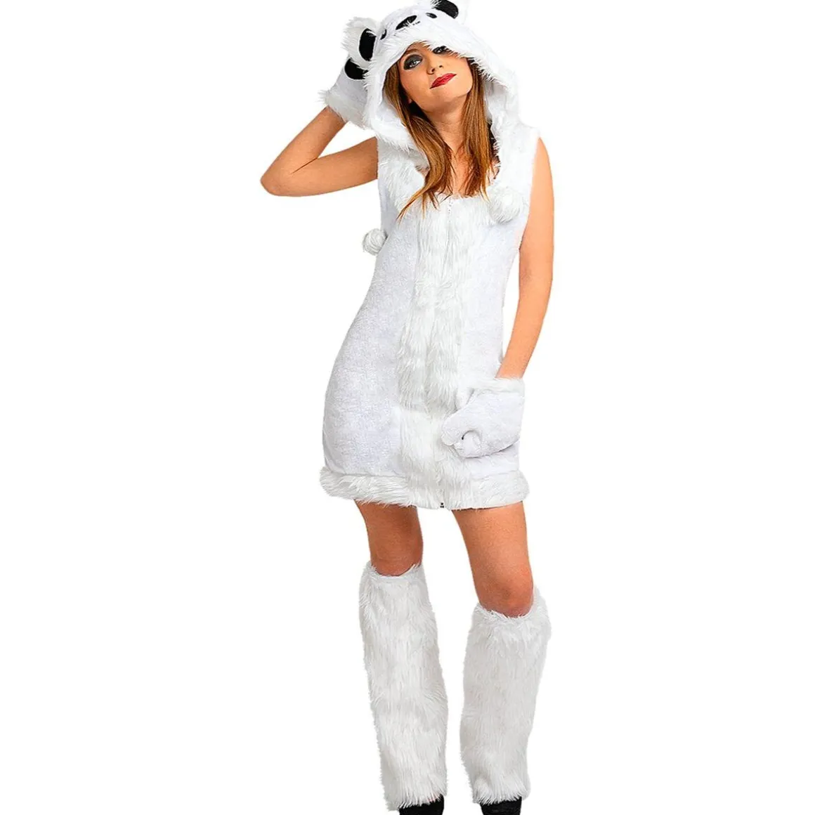 Disfraz de oso polar para mujer L