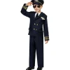 Disfraz de piloto de aviones para niño 7-9 años