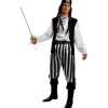 Disfraz de pirata a rayas para hombre - Colección blanca y negra L