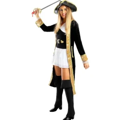 Disfraz de pirata deluxe para mujer - Colección colonial XXXL