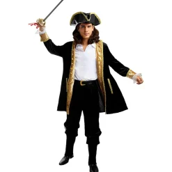 Disfraz de pirata deluxe para hombre - Colección colonial XL