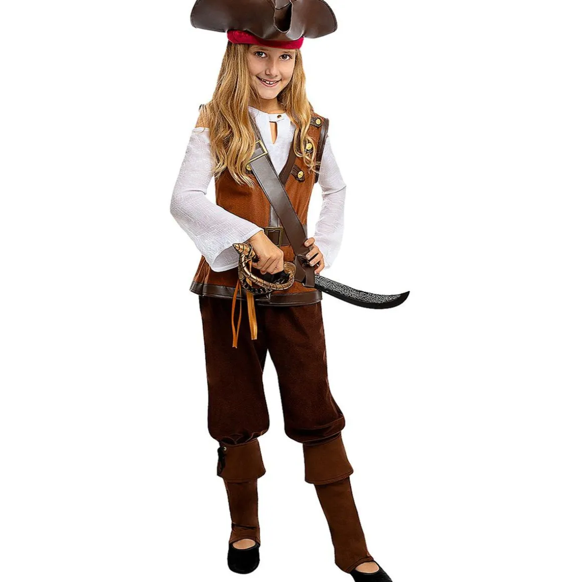 Disfraz de pirata para niña - Colección Caribe 10-12 años