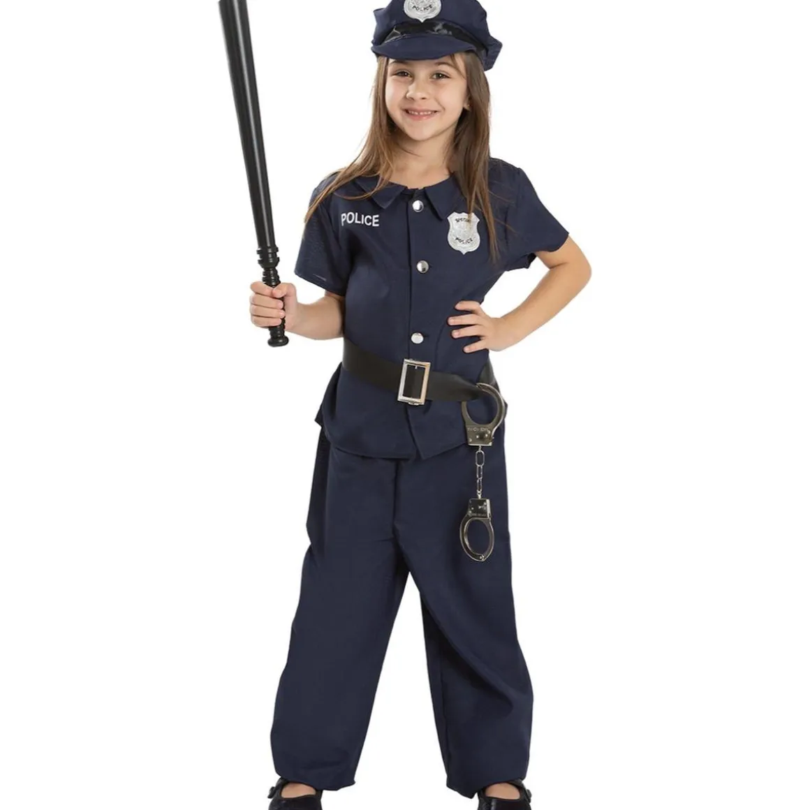 Disfraz de policía para niños 7-9 años