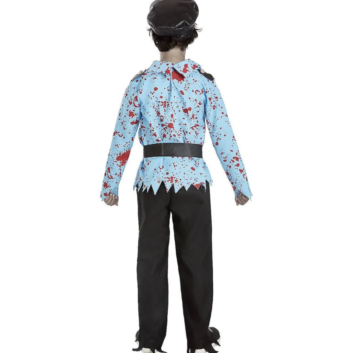Disfraz de Policía Zombie (7-9 años)
