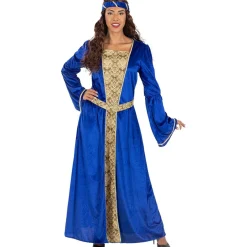 Disfraz de princesa medieval azul para mujer XL