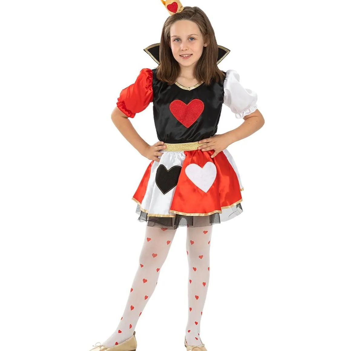 Disfraz de Reina de corazones para niña 7-9 años