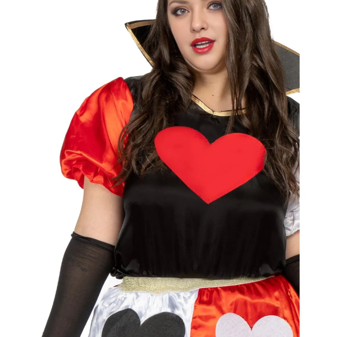 Disfraz de Reina de corazones para mujer XXL