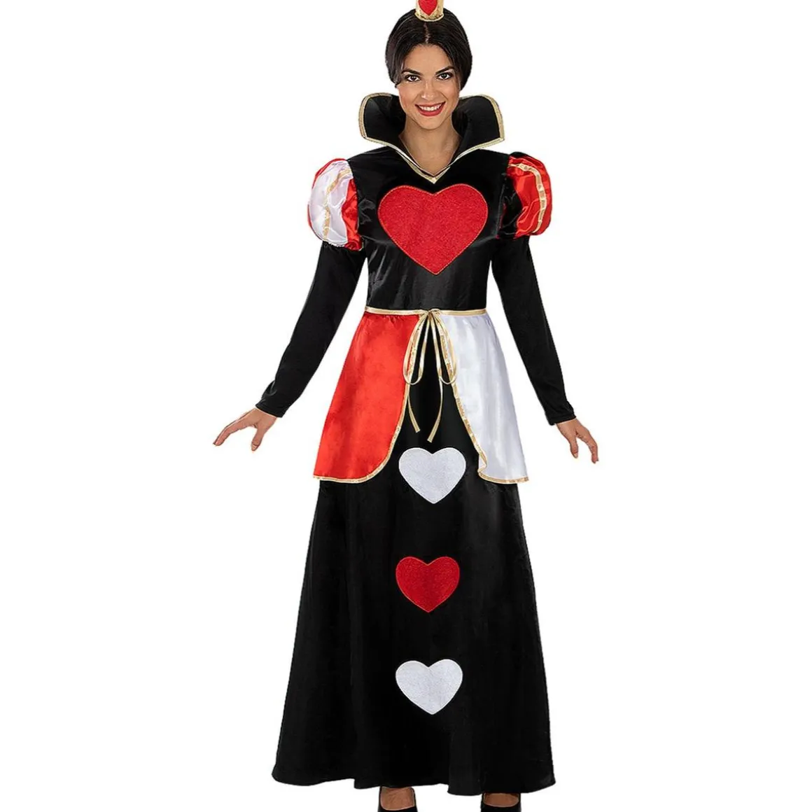 Disfraz de Reina de corazones clásico para mujer M