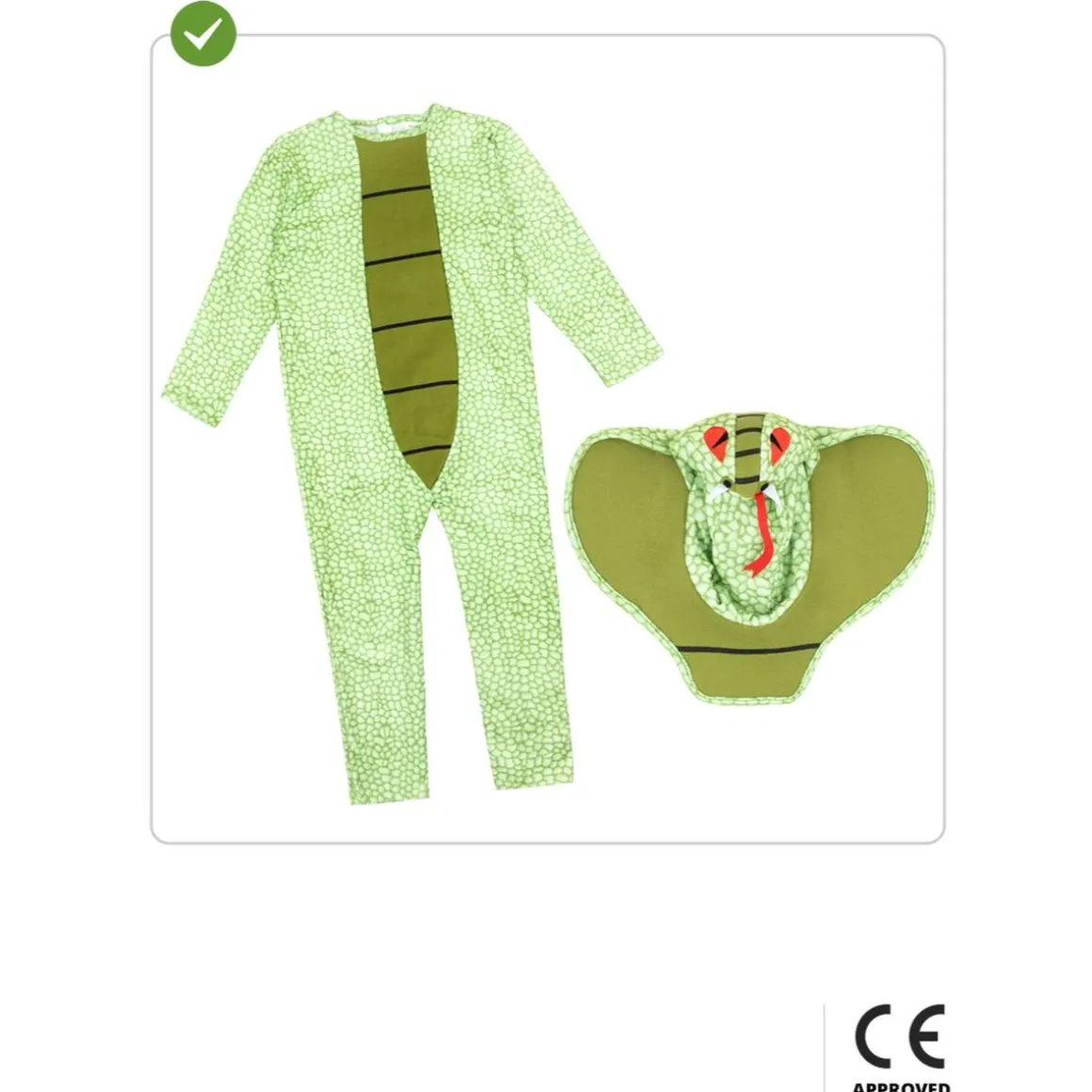 Disfraz de serpiente para niños 10-12 años