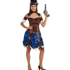 Disfraz de Steampunk corto para mujer XL