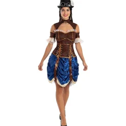 Disfraz de Steampunk corto para mujer XXL