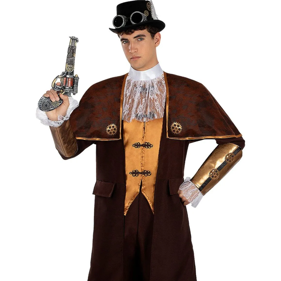 Disfraz de Steampunk elegante para hombre XL