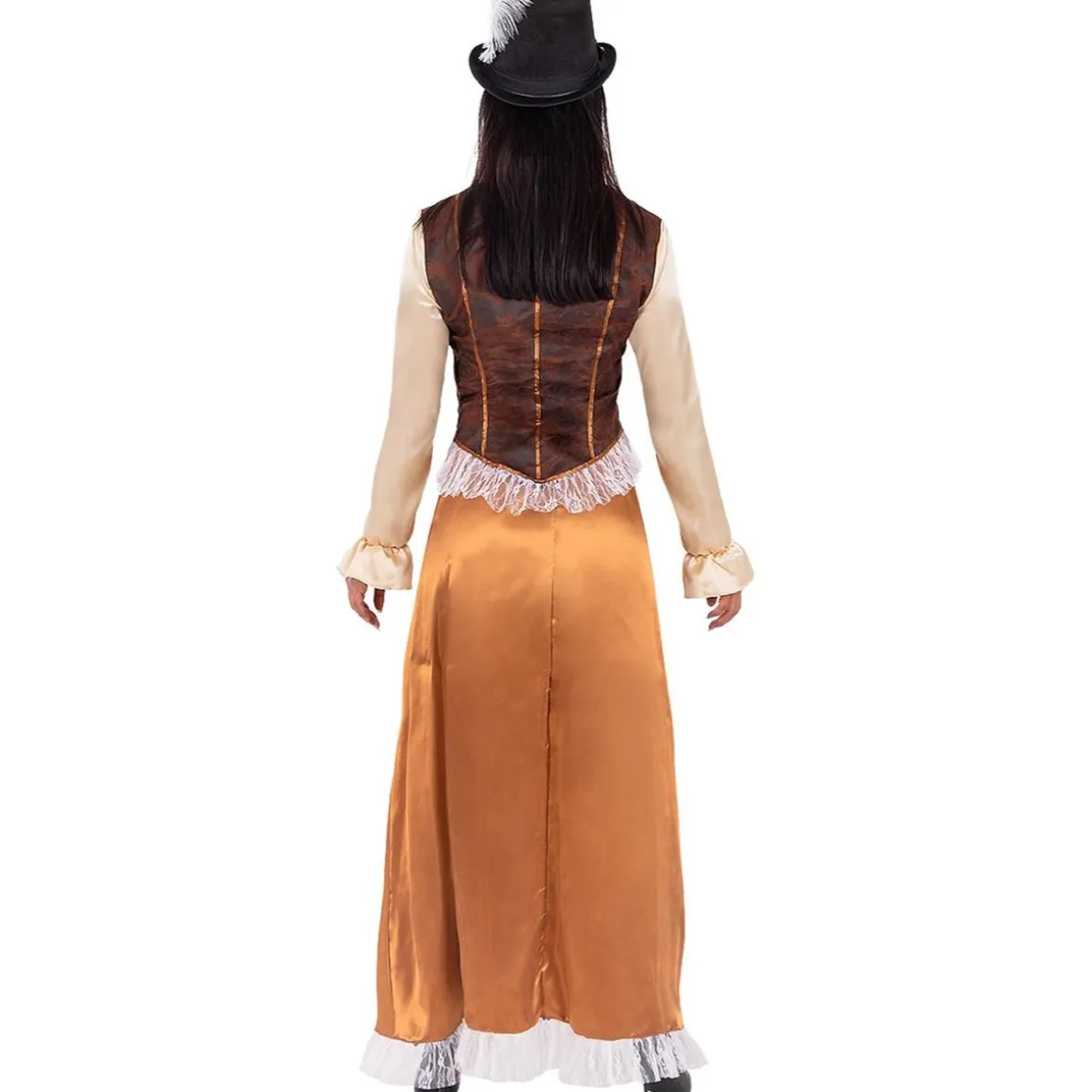Disfraz de Steampunk largo para mujer XXL