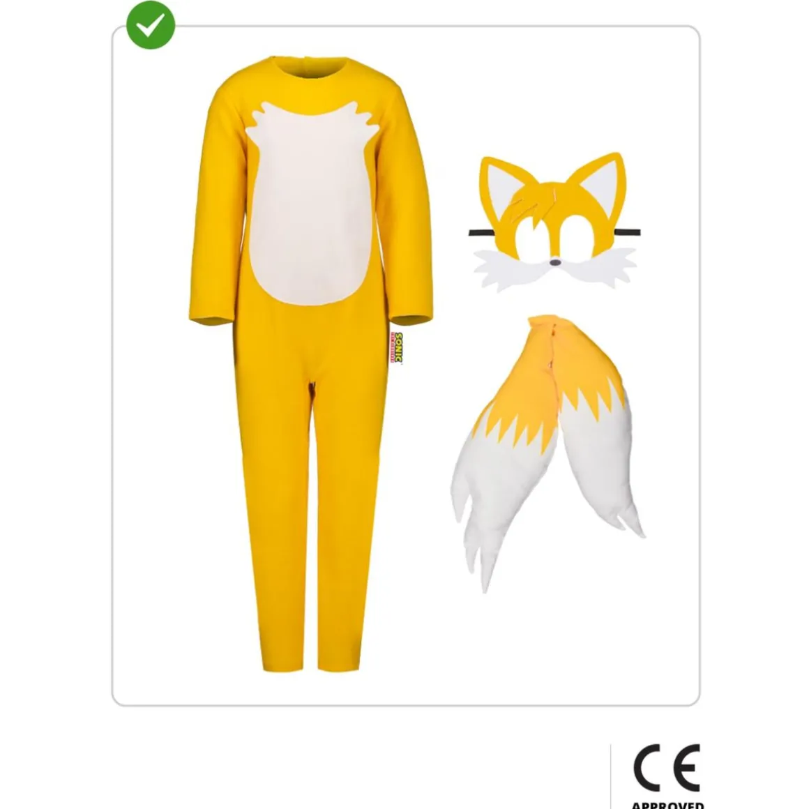 Disfraz de Tails Sonic niño 5-6 años