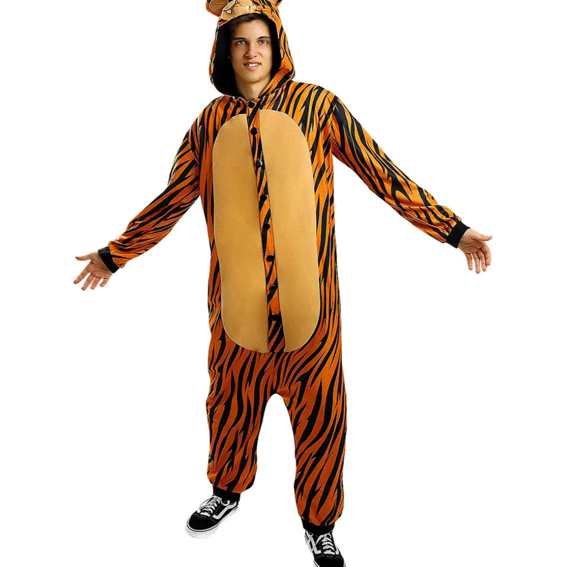 Disfraz de tigre onesie para adulto S-M