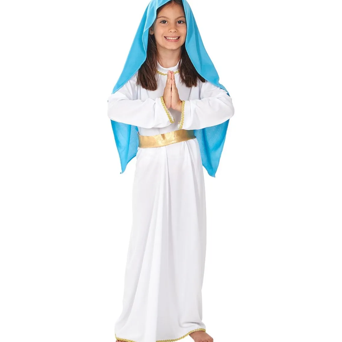 Disfraz de Virgen María niña 7-9 años